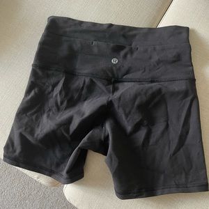 Black lululemon biker shorts